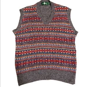 Vintage Men’s Knitted Irish Wool Vest